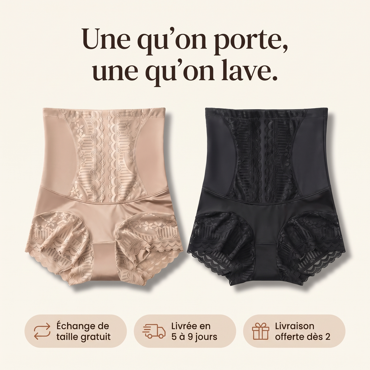 Le Duo : une qu'on porte, une qu'on lave